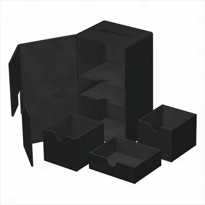 Produktbild von Ultimate Guard Twin Flip`n`Tray 200+ XenoSkin Monocolor Schwarz