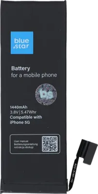 Produktbild von AKKU passend für iPhone 5 1440 mAh Blue Star HQ