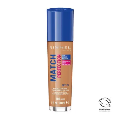 Immagine prodotto di Rimmel Match Perfection Foundation Fondotinta delicato sulla pelle 300 Sand SPF20, 30ml
