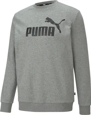 Produktbild von Puma Herren Essential Big Logo Crew Sweatshirt Grau Grau - XXL