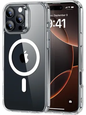 Produktbild von Hülle für iPhone 16 Pro, MagSafe kompatibel, Militärnorm Schutz, Kratzfest, Klar