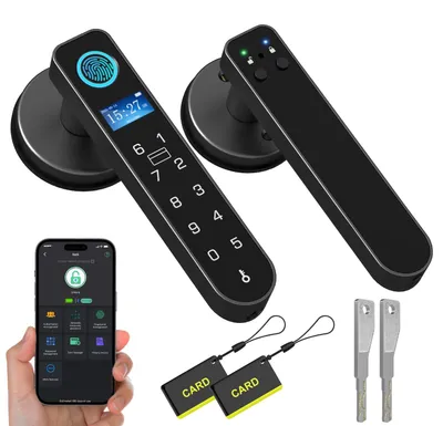Slimmes Deurslot mit Display, Fingerabdruck & App – für Zuhause