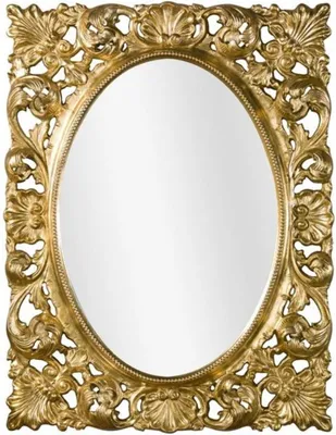 Produktbild von Casa Padrino Luxus Barock Wandspiegel Gold 73 x 6 x H. 95 cm - Wohnzimmer Spiegel - Garderoben Spiegel - Barock Spiegel