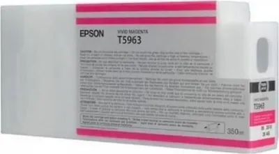 Obrázek produktu pro Epson Inkoustová Vivid Magenta T596300 UltraChrome HDR 350 ml, Jasná magenta, Inkoust na pigmentové bázi, 350 ml, 1 kusů