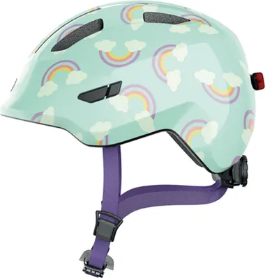 Obrázok produktu pre Abus Smiley 3.0 LED Blue Rainbow M Detská prilba na bicykel