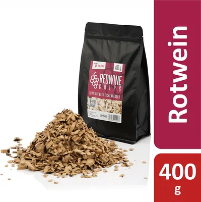Image de BBQ-Toro Chips de fumage au vin rouge 400 g, chips de fumage pour barbecue à gaz, fumoir, BBQ, fumage, accessoires pour barbecue