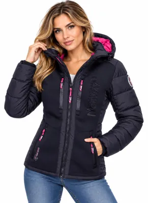 Produktbild von Geographical Norway Damen Winter Jacke Steppjacke Parka Geteppt Winterjacke