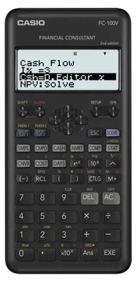 Zdjęcie produktu dla Casio FC-100V, Kieszeń, Kalkulator finansowy, 10 cyfr(y), Flash, Bateria, Szary