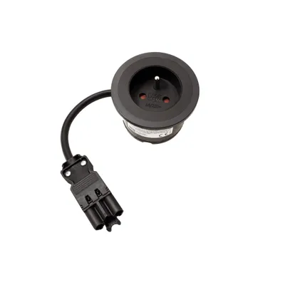 Obrázek produktu pro Bachmann PIX, 0,2 m, Vnitřní, Typ E, Plast, Černá, 1 AC zásuvky / AC zásuvek