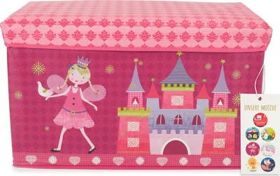 Produktbild von Bieco Aufbewahrungsbox mit Deckel | Spielzeug Truhe Kiste für Kostüme | Malkiste Aufbewahrung Kinderzimmer | Schatztruhe Kinderzimmer Kinder Truhe Kinder Sitztruhe rosa Sitzbank mit Stauraum rosa