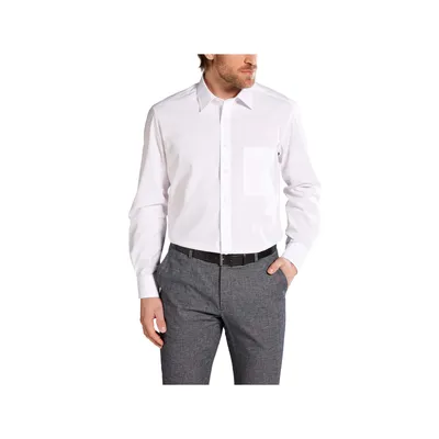 Produktbild von Eterna - Comfort Fit - Bügelfreies Herren Langarm Hemd (65cm) mit Basic Kent Kragen (1100 E198), Größe:46, Farbe:Weiß (00)