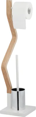 Produktbild von relaxdays zestaw WC stojący biały