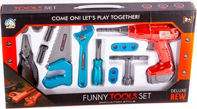 Produktbild von Werkzeugkoffer Kinder mit Bohrmaschine - Großes Handwerker Set mit Säge & Zubehör
