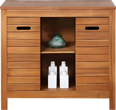 Produktbild von Waschbeckenunterschrank - Akazienholz - 90 cm - PULUKAN