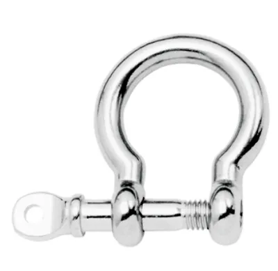 Produktbild von Rundschäkel, mit unverlierbarem Bolzen, 8mm, Edelstahl, A4
