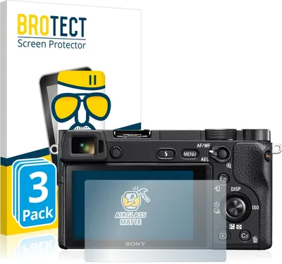 Produktbild von 3x BROTECT Entspiegelungs Schutzglas für Sony Alpha 6300 Schutzfolie Panzer Folie Glas Display Schutz matt