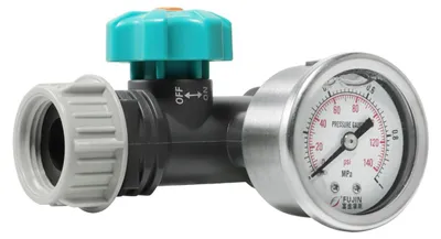 Druckregler G3/4 Zoll mit Manometer, verstellbar, für Bewässerung