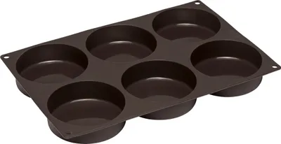 Image de Lurch Moule à burgers grands buns Ø 10 cm Moule à petits pains en silicone