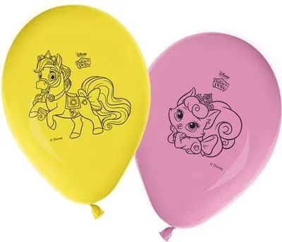 Produktbild von Prinzessinnen- und Palasthaustier-Ballons, 8 Stk.