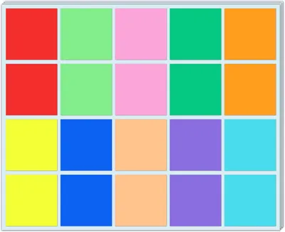 Imagen del producto de Etiquetas autoadhesivas, 500 unidades, 50x50 mm, 10 colores, para organización