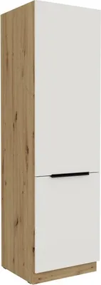 Obrázok produktu pre Skriňa na vstavanú chladničku LUNARA - šírka 60 cm, biela / dub artisan