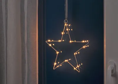 Produktbild von 16 LED Silhouette Weihnachtsstern Fensterdeko Weihnacht