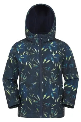 Produktbild von Mountain Warehouse - "Exodus" Softshelljacke für Kinder, Wasserbeständig MW5269 (116) (Benzin)