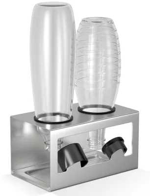 Produktbild von Flaschenhalter für SodaStream mit Ablaufsystem und Schutzringen