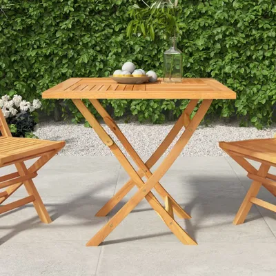 Obrázek produktu pro Maison Exclusive - Skládací zahradní stůl 85x85x76 cm z masivního teakového dřeva