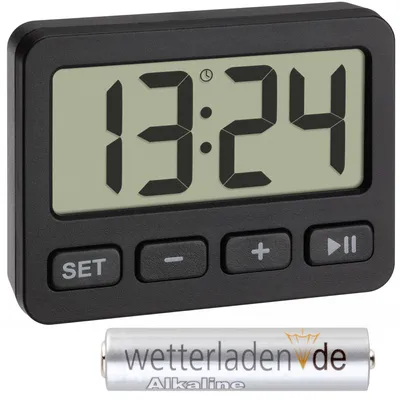 Produktbild von TFA 60.2036 Wecker mit Timer und Stoppuhr Digitaluhr Reisewecker
