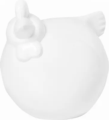 Produktbild von Dekohuhn L Weiß Huhn Dekofigur Figur Dekoration Gartendeko Deko Fiberglas Garten