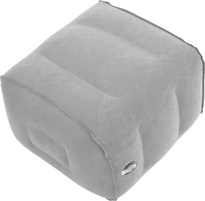 Produktbild von Aufblasbare Fußstütze, bequemes, ergonomisches, tragbares Reise-Beinkissen für Flugzeug, Auto, Grau