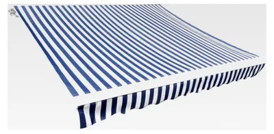 Produktbild von UV-Schutz Markisentuch Blau-Weiß 580x295cm für 6x3m Rahmen