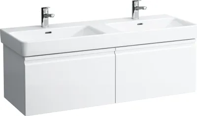 Produktbild von Waschtischunterbau PRO S PRO S 1260x450x390mm 2 Schubladen graphit