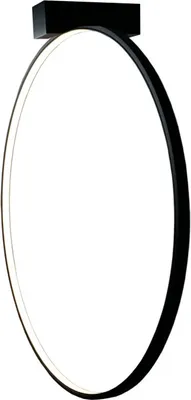 Zdjęcie produktu dla Kinkiet ścienny czarny ring Ø57cm ciepła barwa AGARO LED 17.8W Shilo