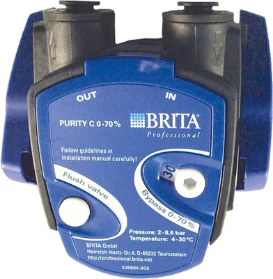 Produktbild von Brita Purity C Filterkopf 0-70%, Anschlüsse für John Guest 8 mm (1013636)