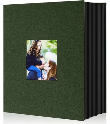 Produktbild von Fotoalbum Einsteckalbum Leinen Grün für 1000 Hochformat Fotos 10x15cm