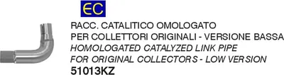 Immagine prodotto di Raccordo di scarico catalitico ARROW omologato per Aprilia