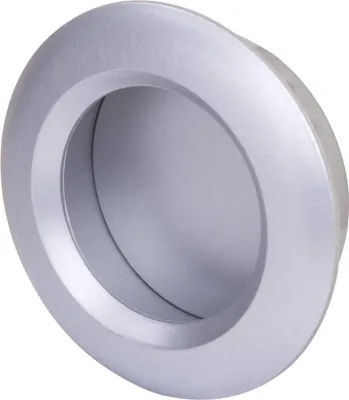 Obrázek produktu pro Walteco Nábytková úchytka, průměr 40/51mm, plast, stříbrná Množství: 1 ks