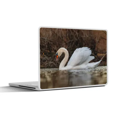 Produktbild von MuchoWow® Laptop Aufkleber Sticker Cover Schwan - Wasser - Tiere - Vogel 36.5x27.5 cm - Laptop-Sticker