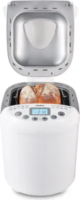Produktbild von MEDION Brotbackautomat (Brotbackmaschine, 550 Watt, bis zu 1000g, 19 Backprogramme, 3 Bräunungsgrade, Warmhaltefunktion, Zeitvorwahl MD 11011)