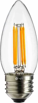 Produktbild von LED Filament Lampe 4W C37 E27 4000K Neutralweiß | Eko-Light