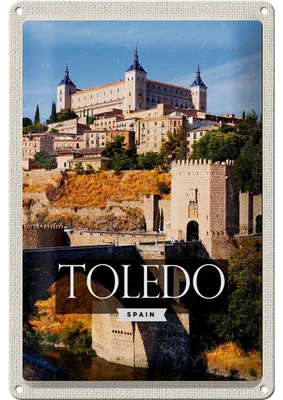 Produktbild von Blechschild Reise 20x30cm Tolerado Spain Altstadt Reiseziel