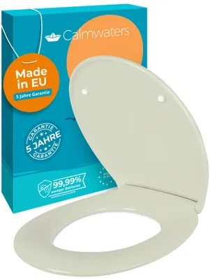Produktbild von Calmwaters® Premium WC Sitz einfache Montage in Ägäis, belastbar bis 250 kg