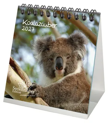 Produktbild von Koalazauber Tischkalender 10x10cm für 2027 Koalabären, Koala - Seelenzauber