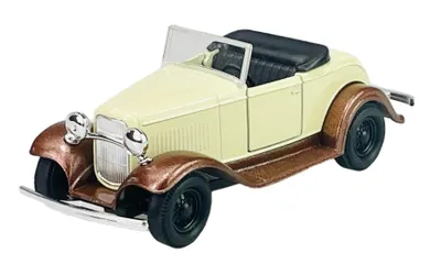 Produktbild von Welly  Old Timer Ford Model A Roadster ohne Dach Beige 1:34-1:39 Die Cast Metall Modell Neu im Kasten 98875