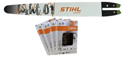 Produktbild von Stihl Light 01 Führungsschiene 1/4"P 1,1mm 35cm 30050083409 +4xStihl 36700000072 Sägekette 35cm 1/4"P
