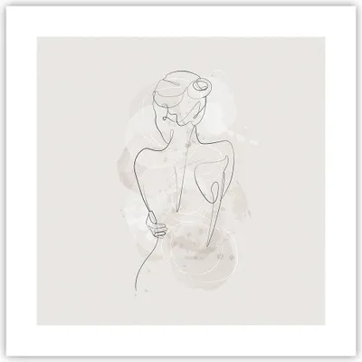Produktbild von Poster - Poster ohne Rahmen - Frau Rücken Rücken - 40x40 cm - Wand Bild - Wanddeko - Wandbilder - Kunstposter - Wandposter - Bilder - Kunstdruck - Wanddekoration - Wandbild - P2XAC40x40-5090