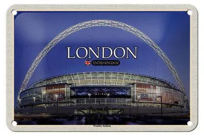 Produktbild von Blechschild Städte Wembley Stadium London England 18x12cm Schild