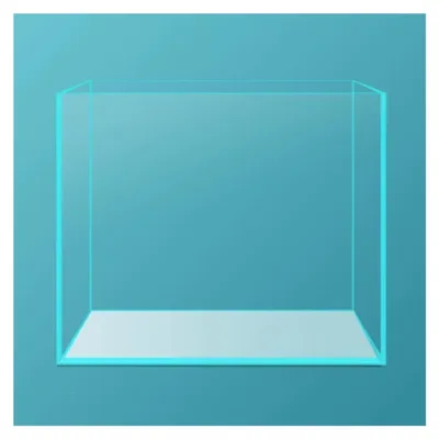 Productafbeelding van Transparant Vierkant Aquarium van Glas